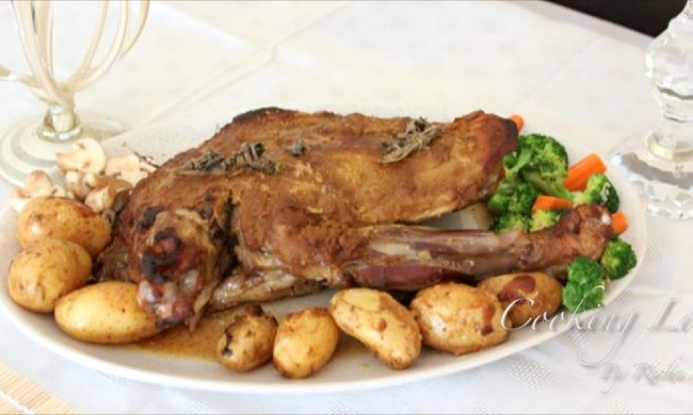 الفخدة باللحم الضاني