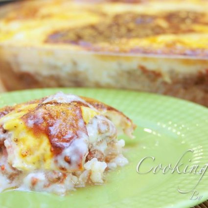 قرنبيط بالبشاميل