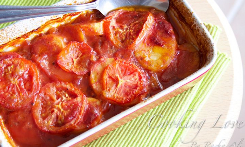 صينية بطاطس بالصلصة