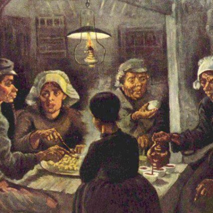 لوحة آكلي البطاطا