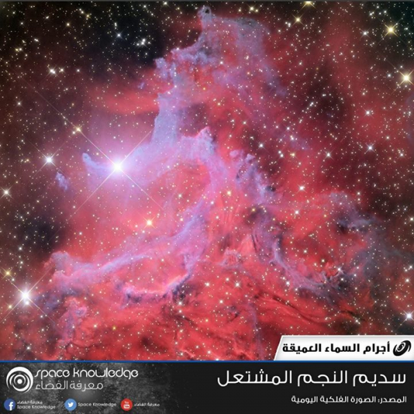 معلومات عن سديم النجم المشتعل